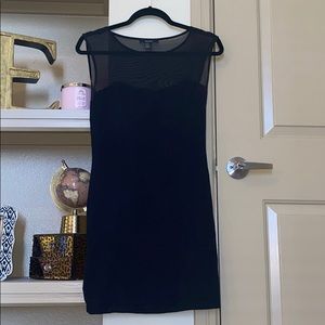 Dress with mesh chest/back